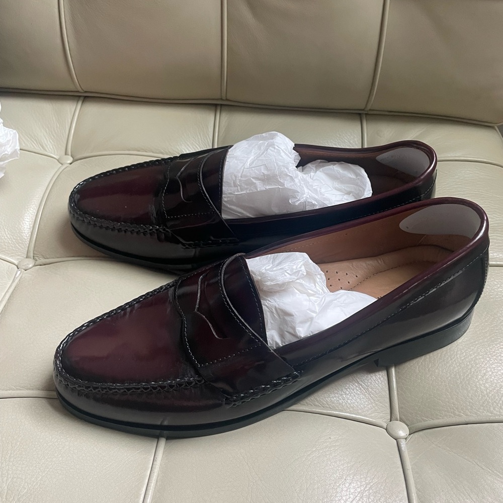 Johnston & Murphy Burgundy Leather Loafers